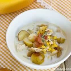 Chicken & Corn Chowder チキンとコーンのチャウダー | Easy Japanese Recipes at JustOneCookbook.com