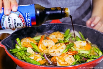 Easy Wafu Pasta with Shrimp and Asparagus 10