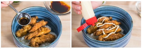 Chinese-style Chicken Karaage Donburi 12