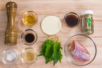 Chicken Shiso Gyoza Ingredients