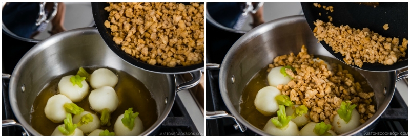Japanese Turnips with Soboro Ankake Sauce 12