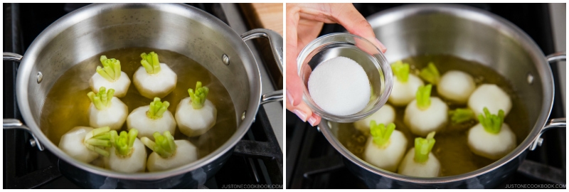 Japanese Turnips with Soboro Ankake Sauce 6