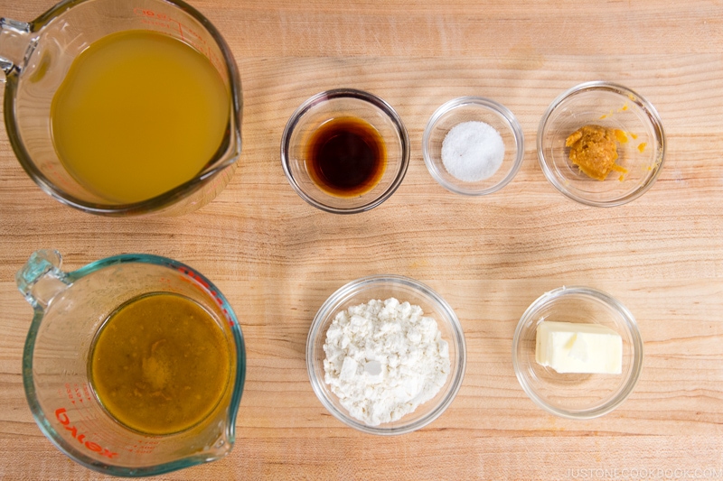 Miso Butter Gravy Ingredients