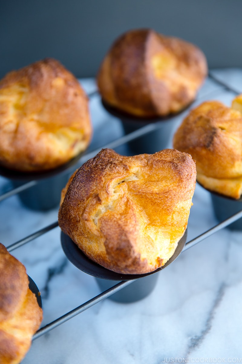 Popovers placed in the special popover pans.