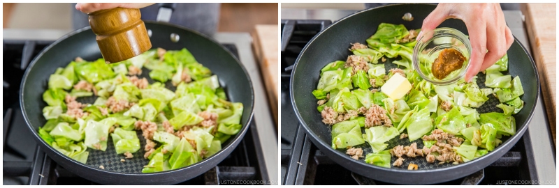 Tuna and Cabbage Japanese Pasta 9