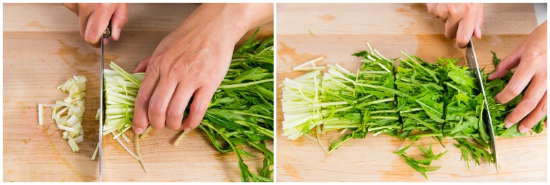 Mizuna Myoga Salad 3