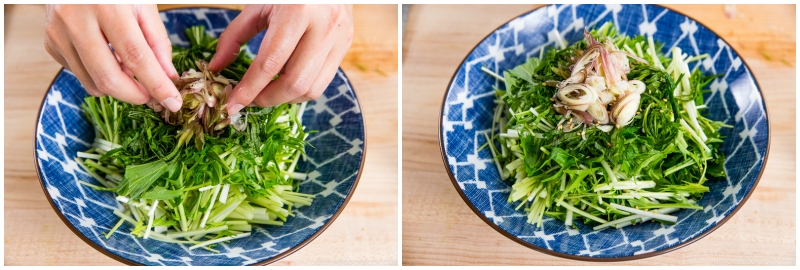 Mizuna Myoga Salad 4