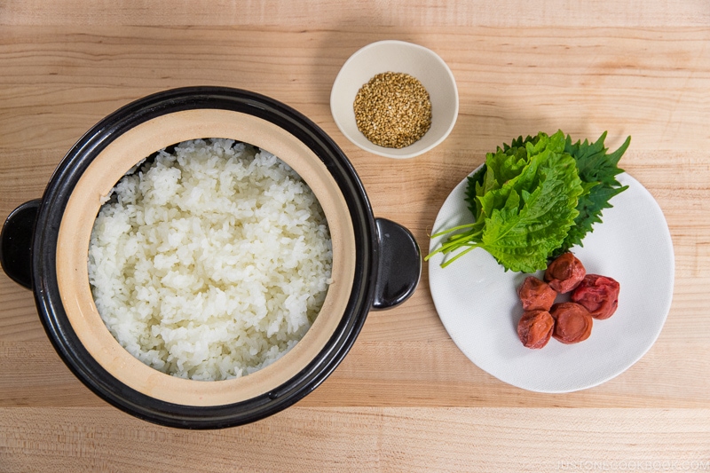 Ume and Shiso Rice Ingredients