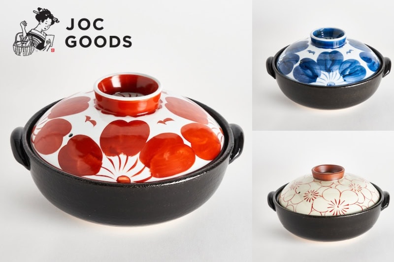 Red and white Japanese ceramic soup bowls with lids, traditional tableware, perfect for serving hearty Asian soups and stews, featuring beautiful floral designs.