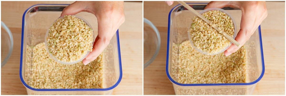 Measuring Brown Rice