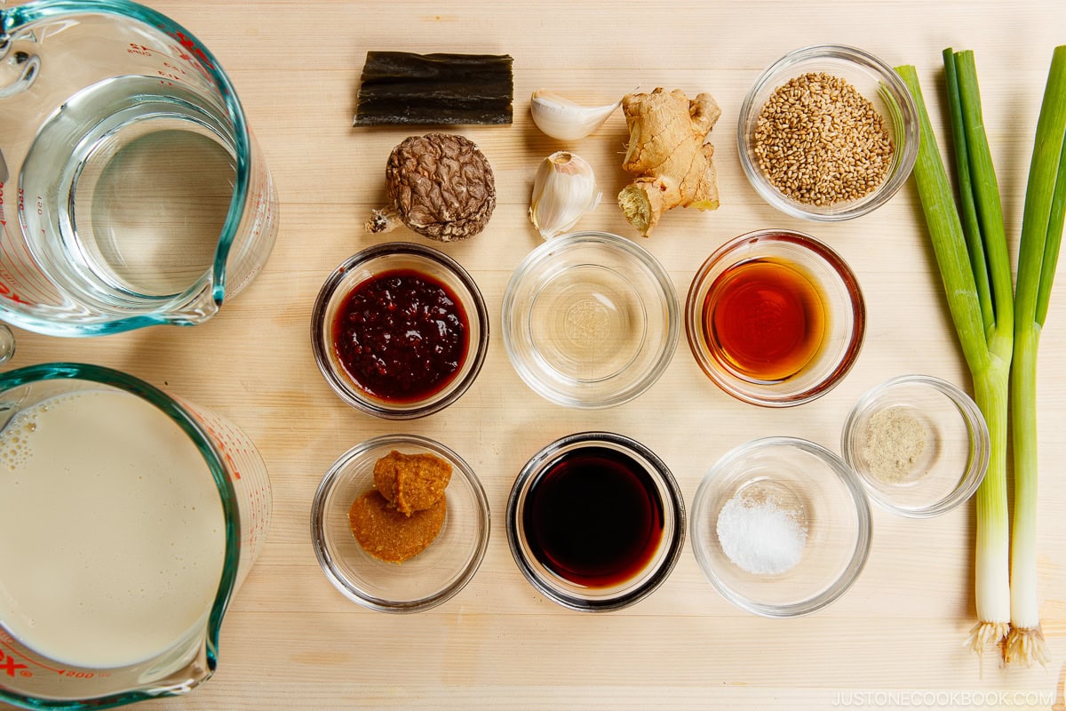 Vegetarian Ramen Soup Broth Ingredients