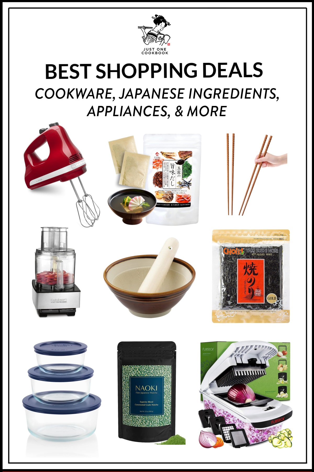 Best shopping deals on my favorite Japanese cookware, ingredients.