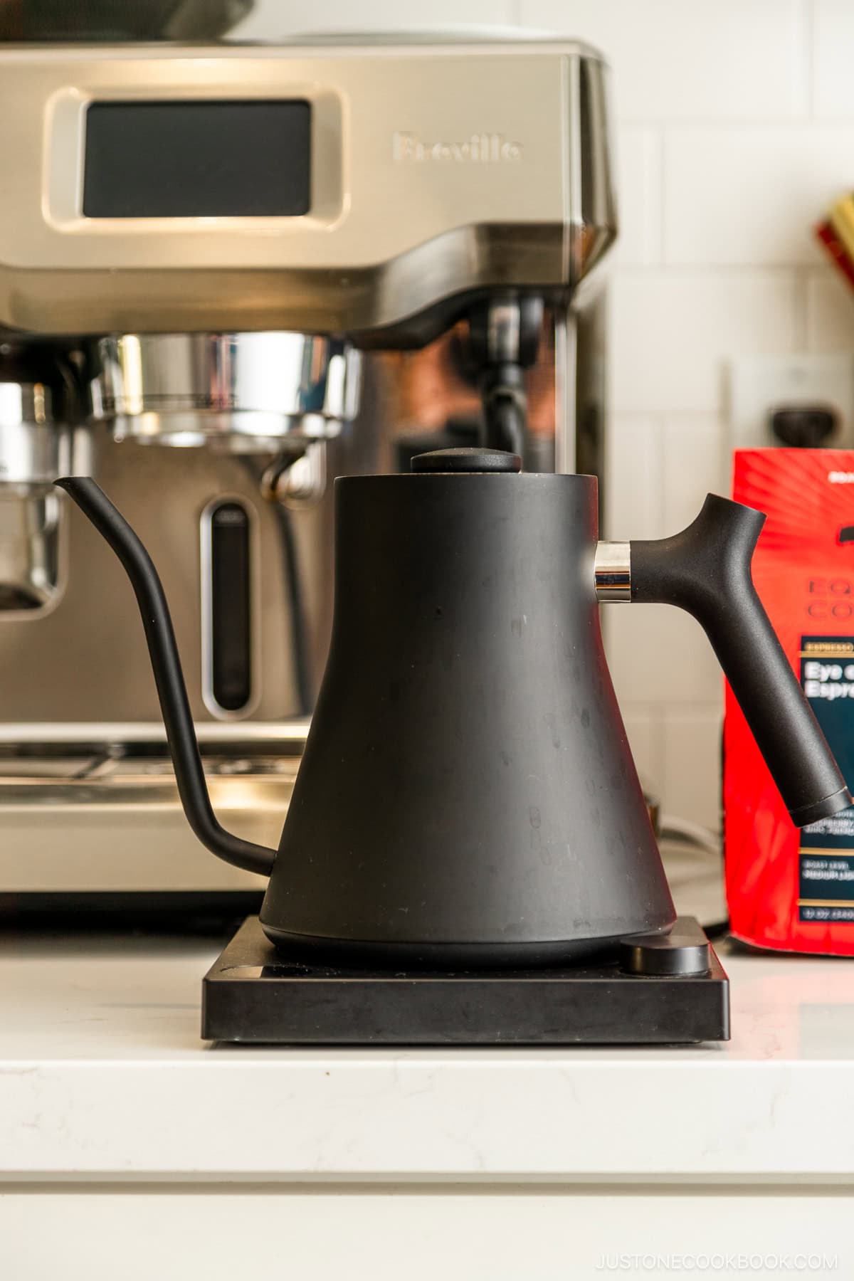 Stagg EKG Pro Electric Kettle on a countertop