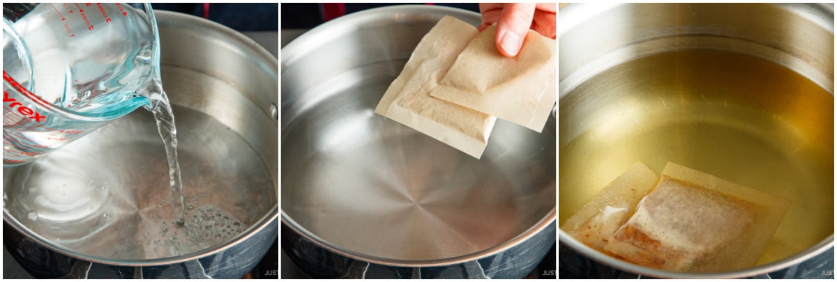 Bacon and Corn Miso Soup 1