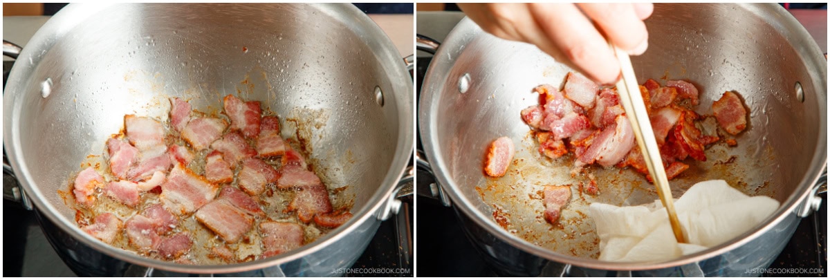 Bacon and Corn Miso Soup 7