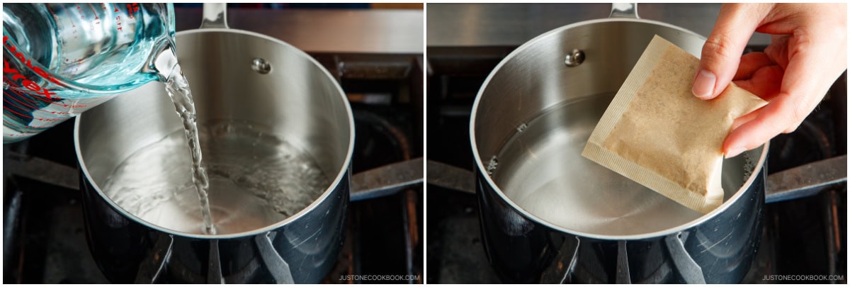 Natto and Okra Miso Soup 1