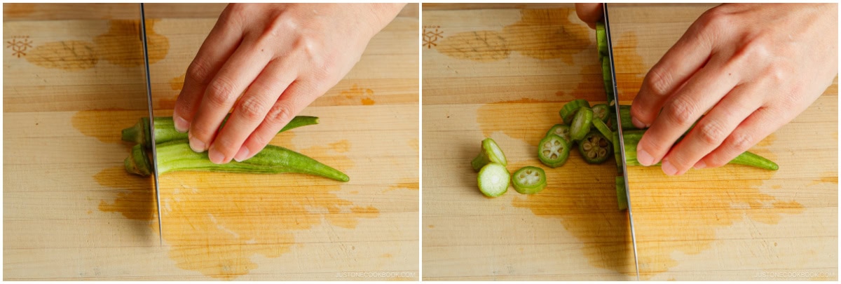 Natto and Okra Miso Soup 3