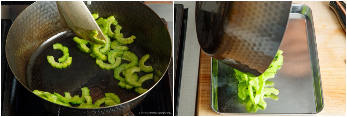 Stir-Fried Bitter Melon and Eggplant 5