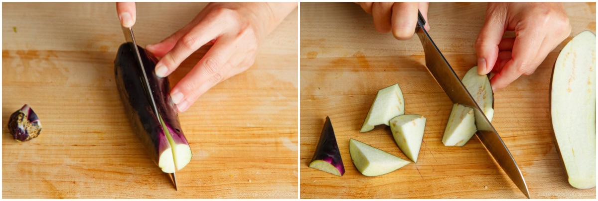 Stir-Fried Bitter Melon and Eggplant 6