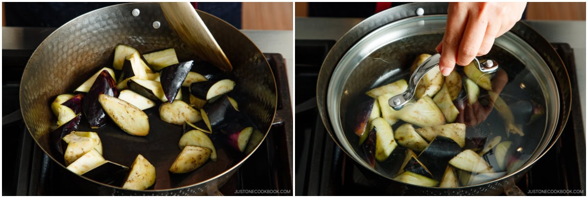 Stir-Fried Bitter Melon and Eggplant