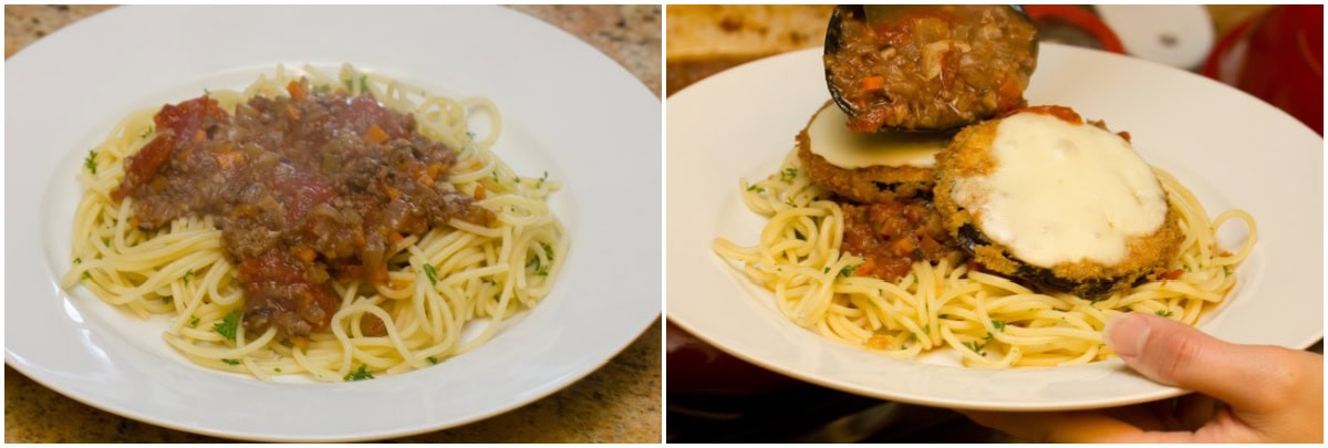 Eggplant Parmesan Spaghetti 7