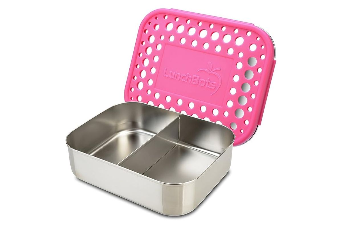 LunchBots Medium Duo Snack Container