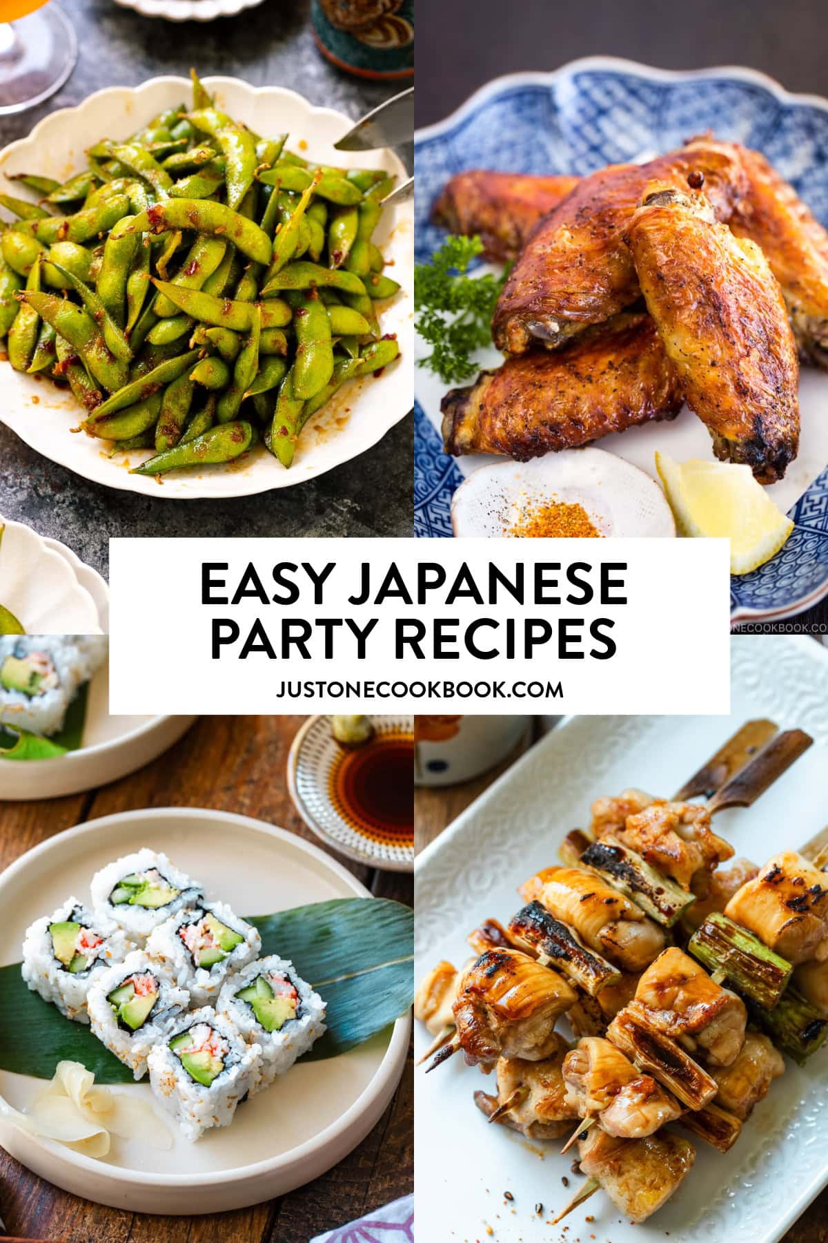From salted chicken wings to shabu shabu to matcha ice cream, here is a collection of popular Japanese party recipes.