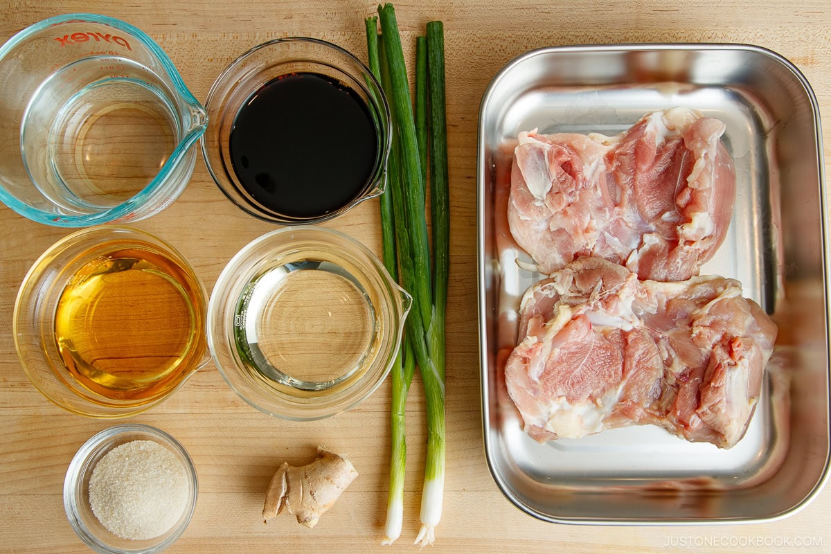 Chicken Chashu Ingredients