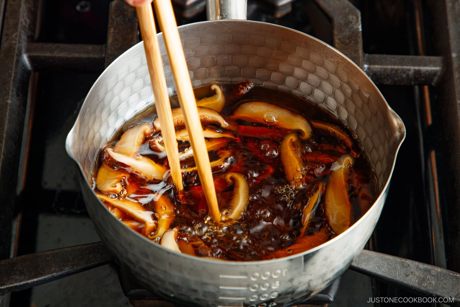 Add the seasonings and cook.