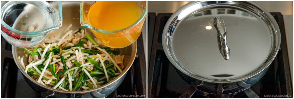 Spicy Pork and Bean Sprout Miso Soup 6