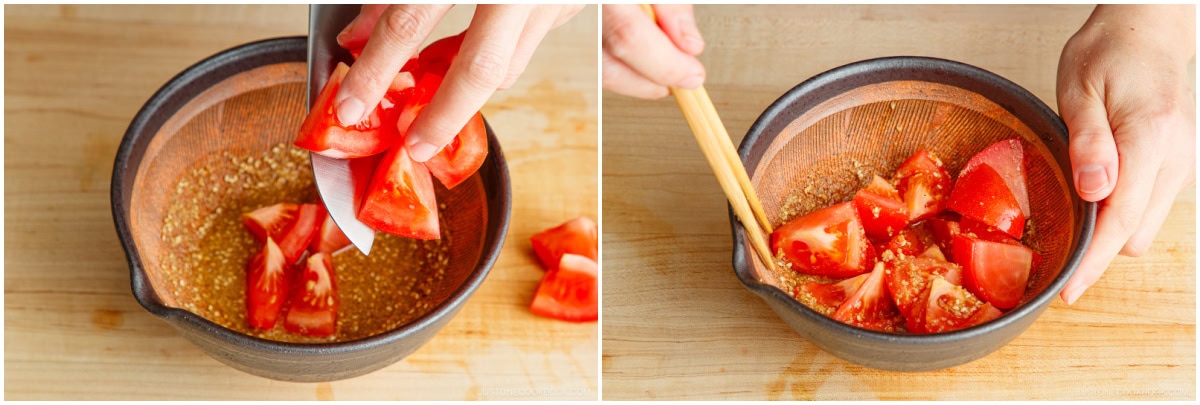 Tomato Salad with Sesame Ponzu 5
