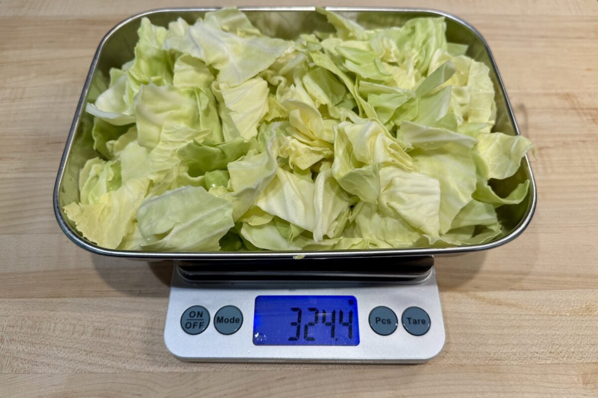 Use a kitchen scale.