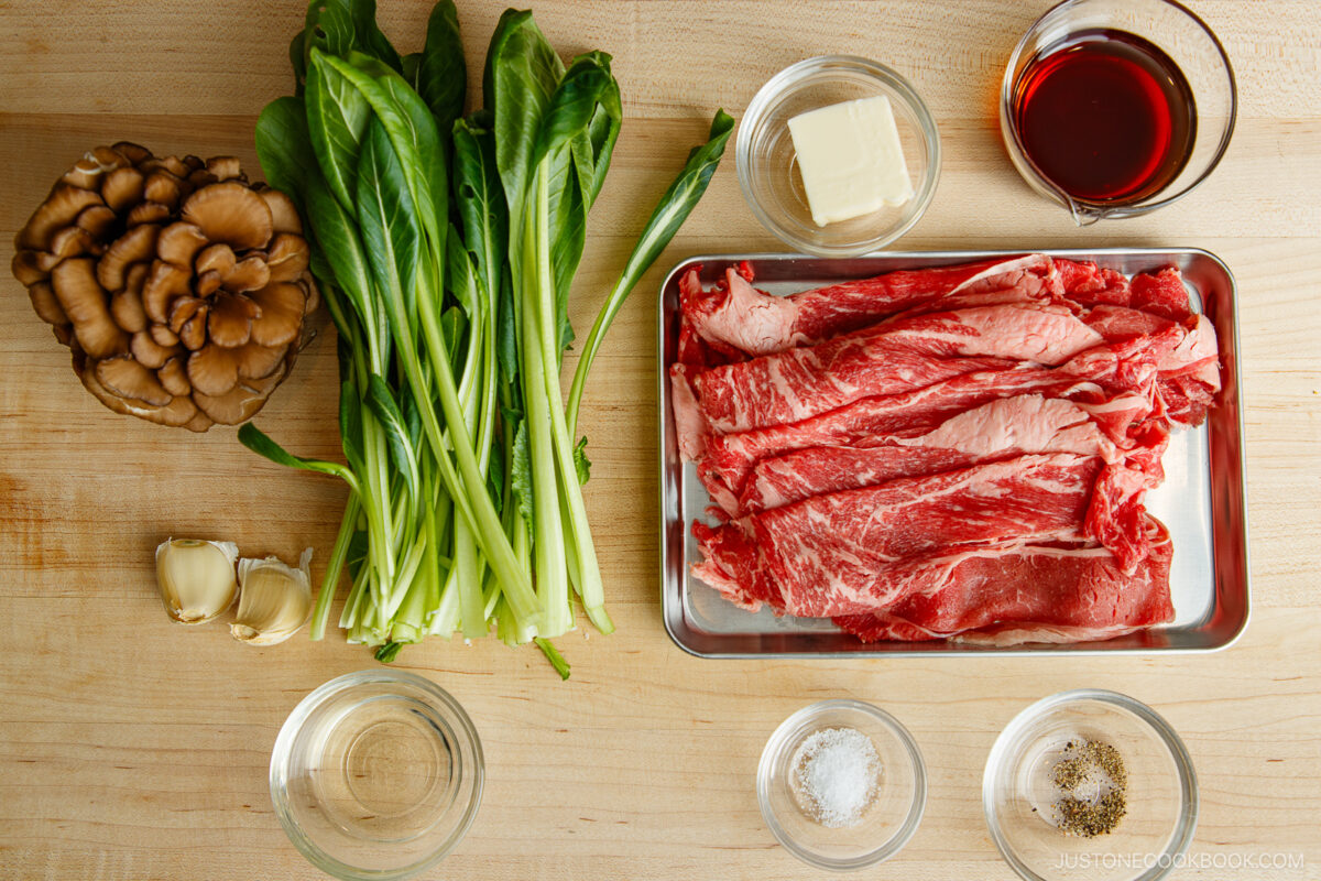 Butter Ponzu Beef Ingredients