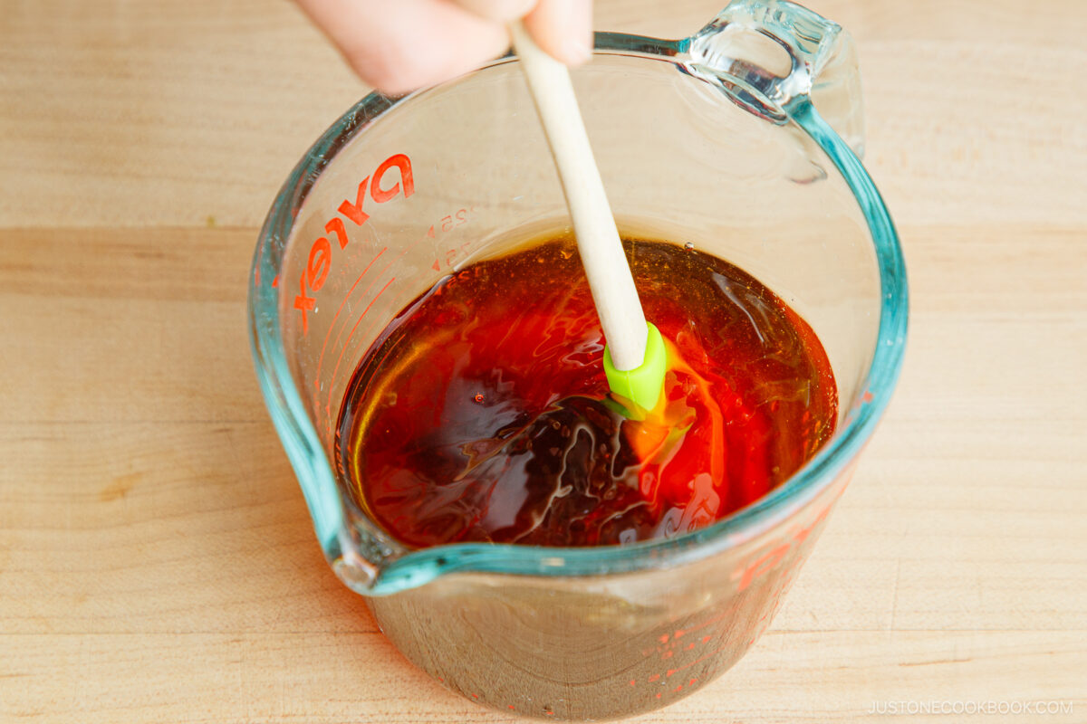 Mix it all together with the spatula.