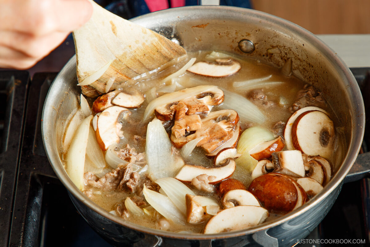 Add the water to the pot.