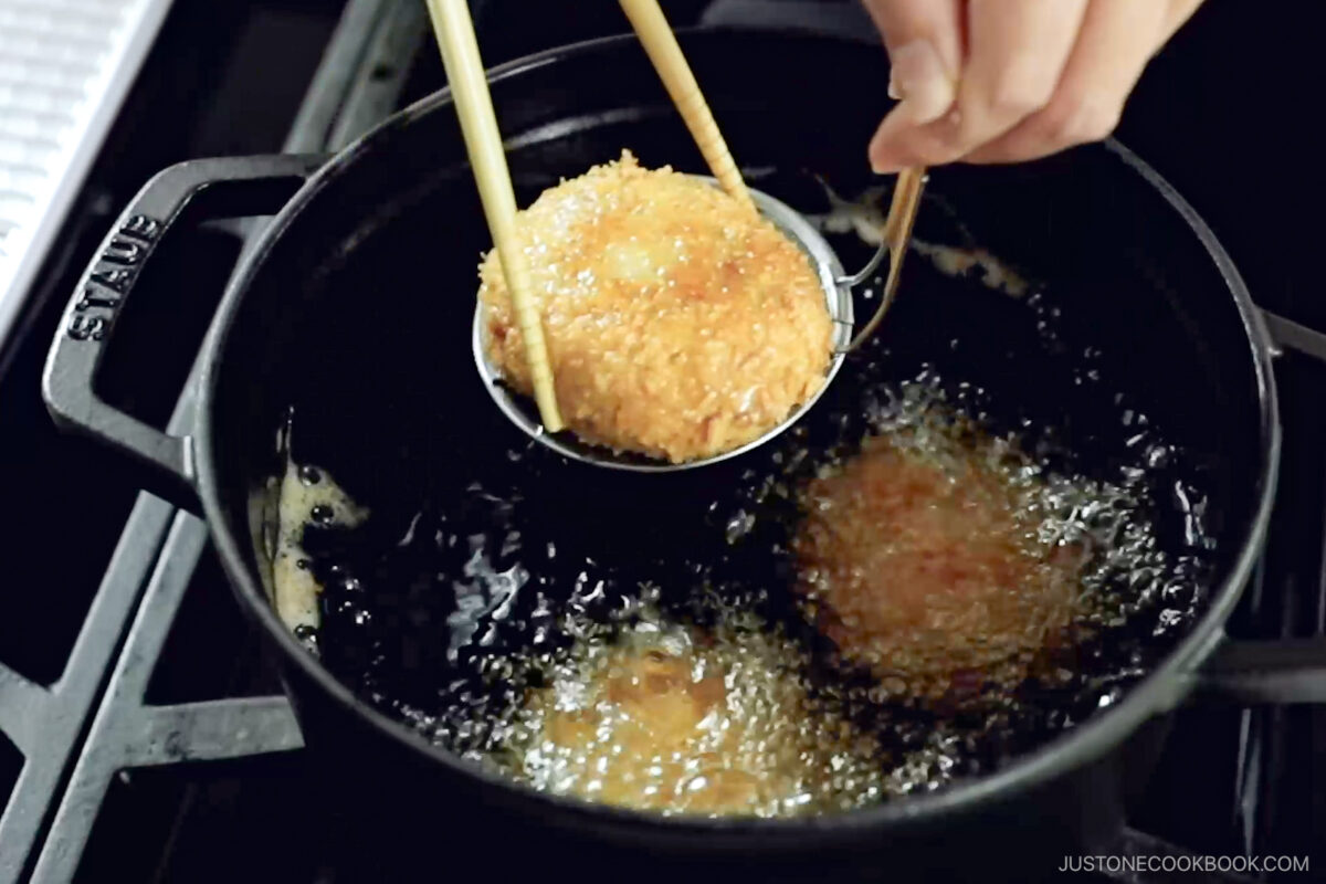 Deep fry until golden brown.