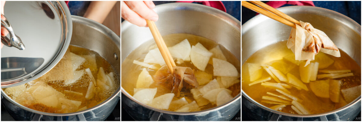Kale Daikon Miso Soup 4