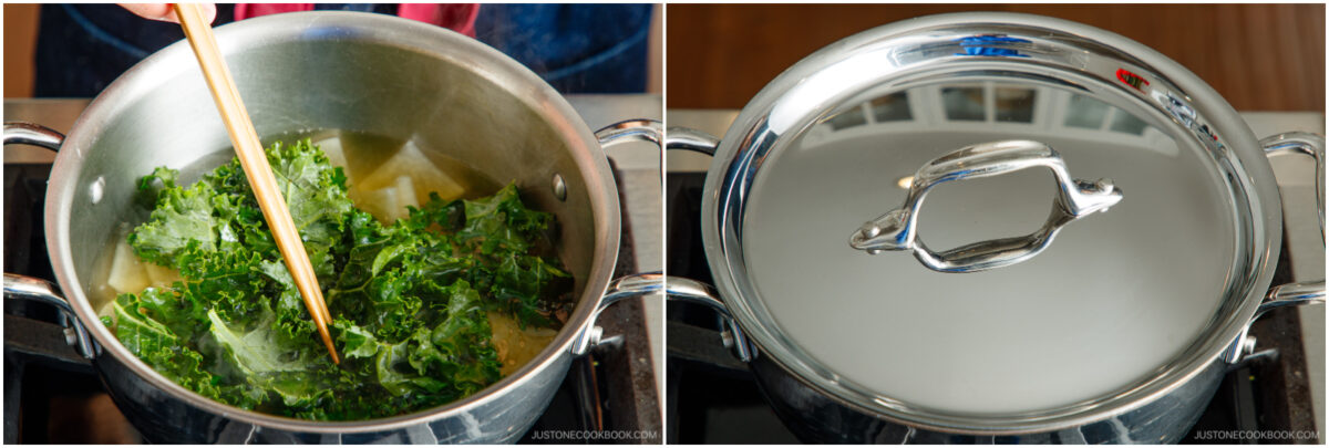 Kale Daikon Miso Soup 5