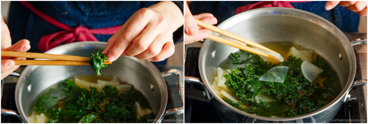Kale Daikon Miso Soup 6
