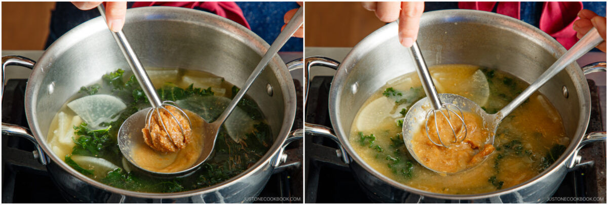 Kale Daikon Miso Soup 7