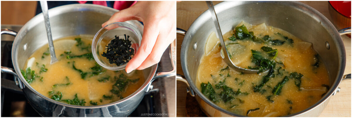Kale Daikon Miso Soup 8