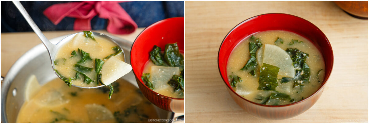 Kale Daikon Miso Soup 9
