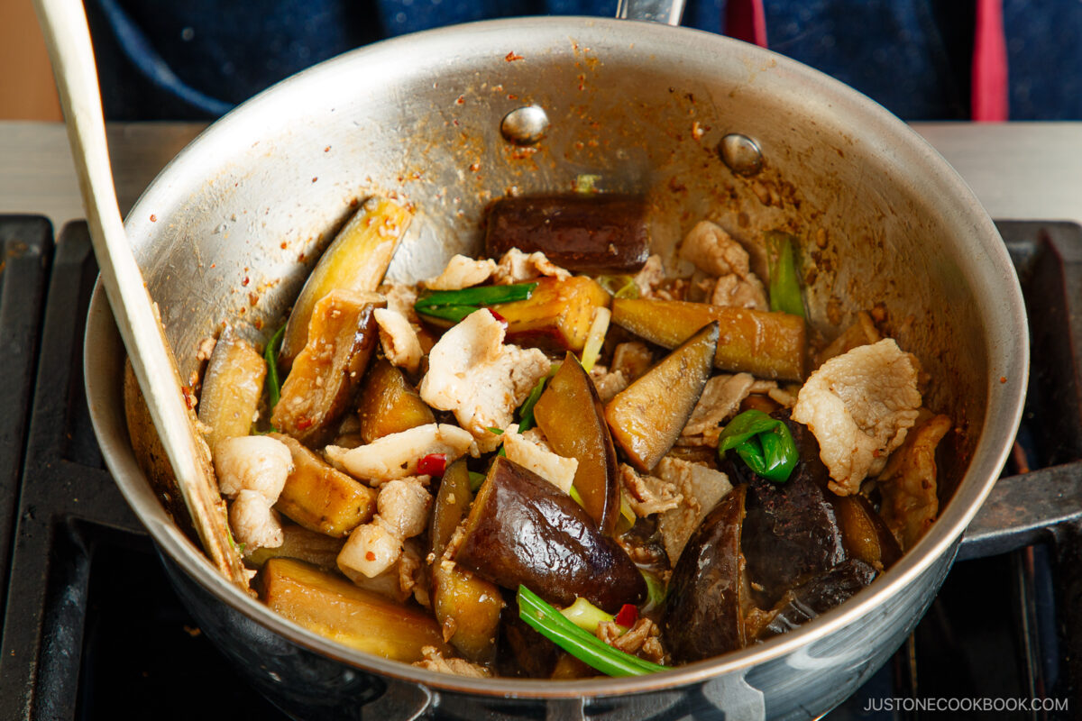 Stir fry everything together.