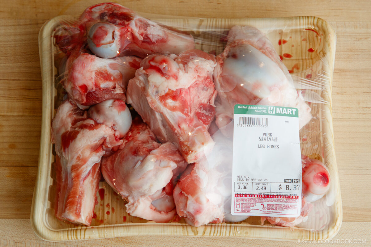 Pork leg bones