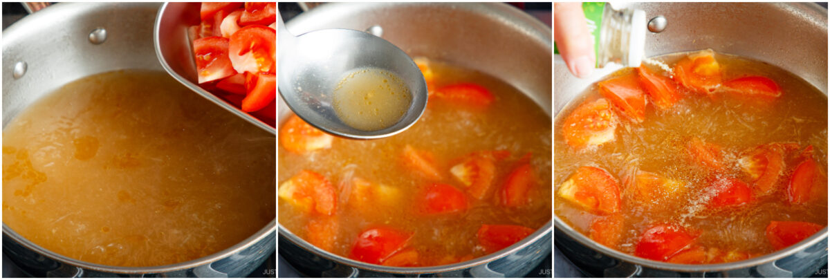 Tomato Egg Vermicelli Soup 6