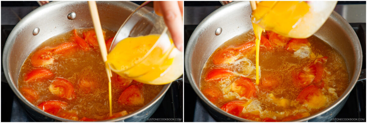 Tomato Egg Vermicelli Soup 7