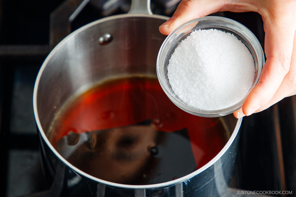 Add the salt after cooking.