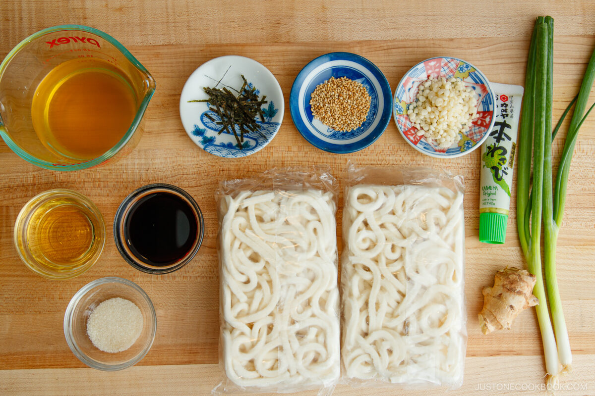 Cold Udon-step by step-2 Ingredients