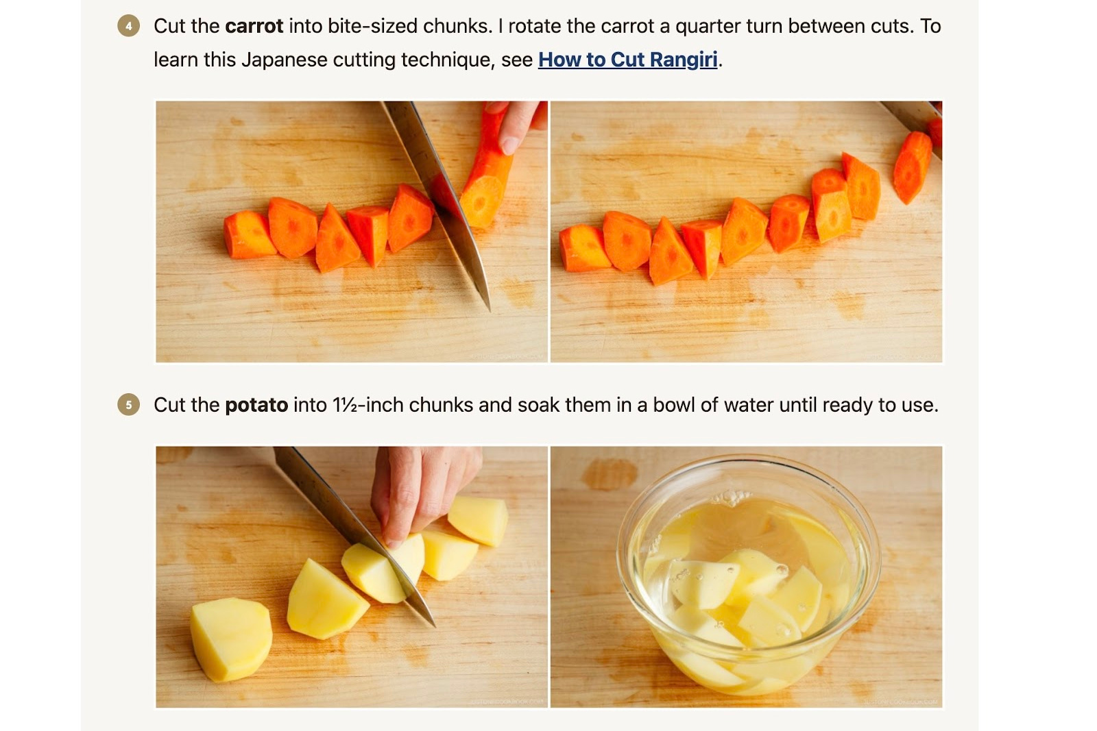 Step by step picture