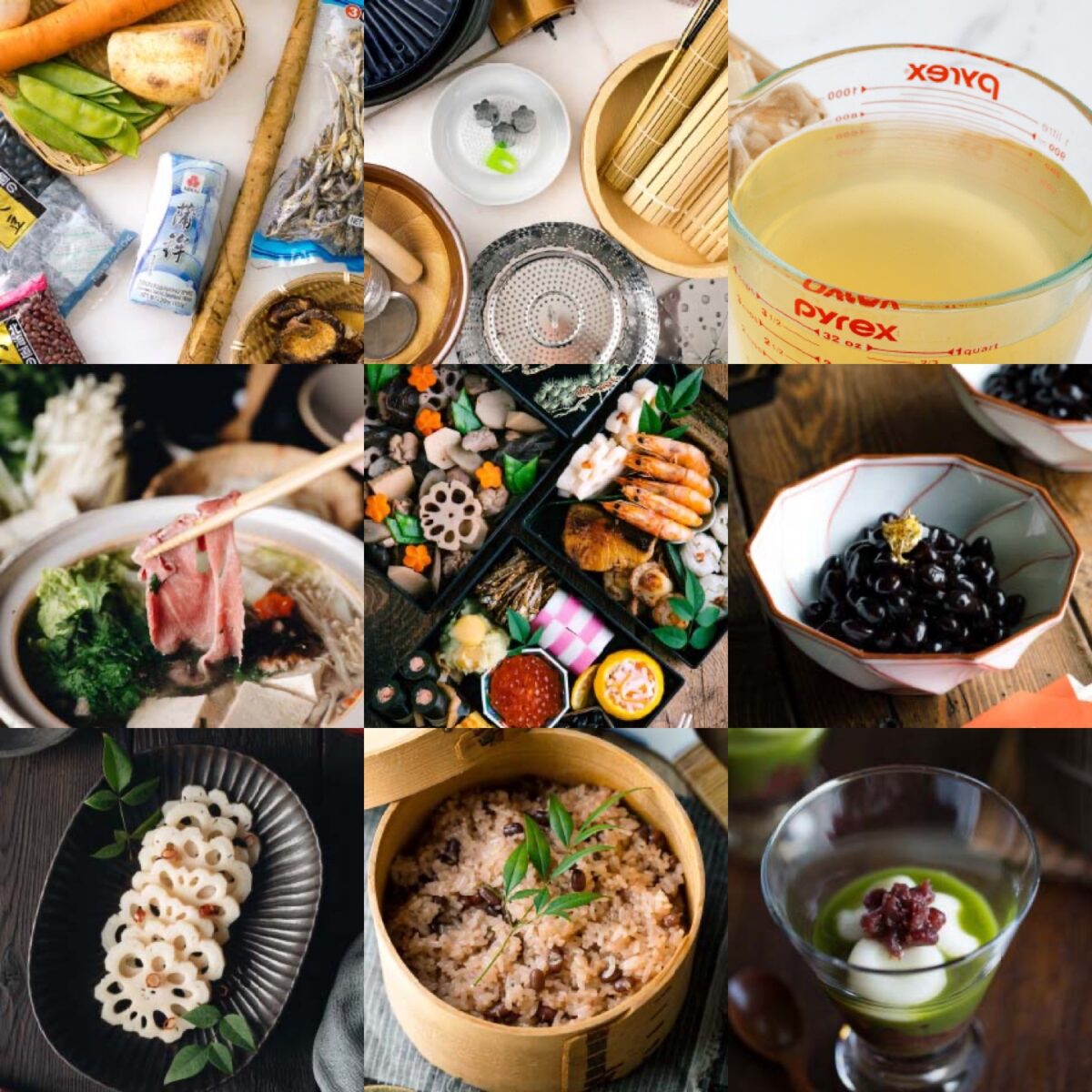 Collage of images from Just One Cookbook volume 3